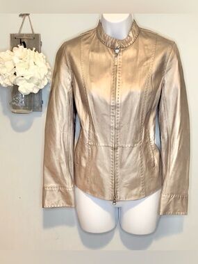 SIGRID OLSEN 100% LEATHER JACKET